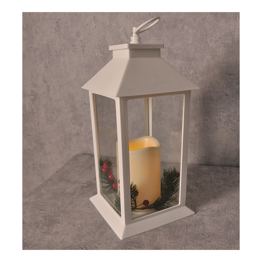 Decorațiuni de crăciun LED LED/3xAAA felinar alb lumânare
