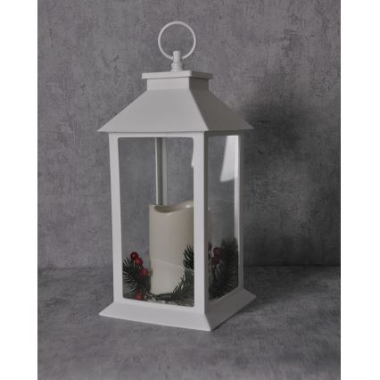 Decorațiuni de crăciun LED LED/3xAAA felinar alb lumânare