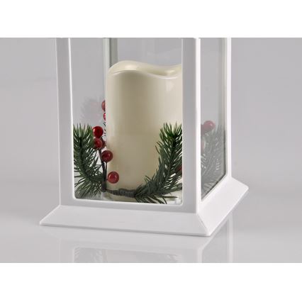 Decorațiuni de crăciun LED LED/3xAAA felinar alb lumânare