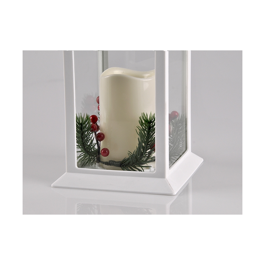 Decorațiuni de crăciun LED LED/3xAAA felinar alb lumânare