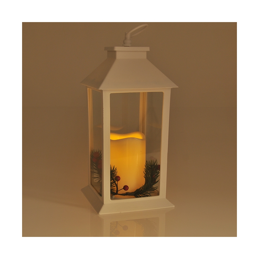 Decorațiuni de crăciun LED LED/3xAAA felinar alb lumânare