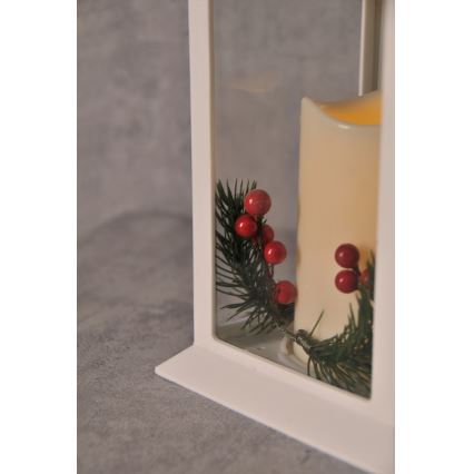 Decorațiuni de crăciun LED LED/3xAAA felinar alb lumânare