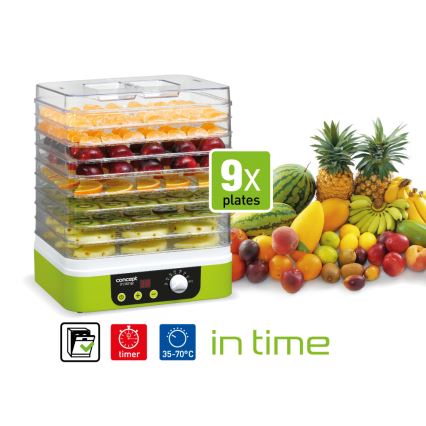 Deshidrator de alimente Concept SO1060, 260 W/230 V, verde