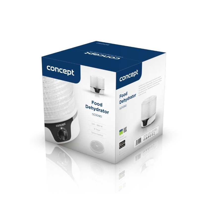 Deshidrator de alimente Concept SO1090, 380W/230V, alb