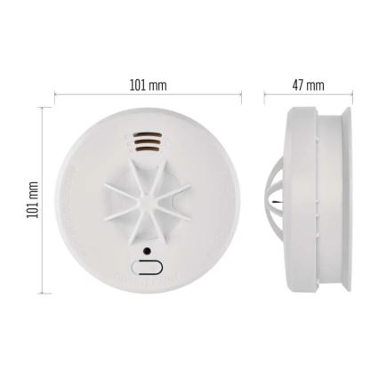 Detector de incendiu, alimentare 1x9V