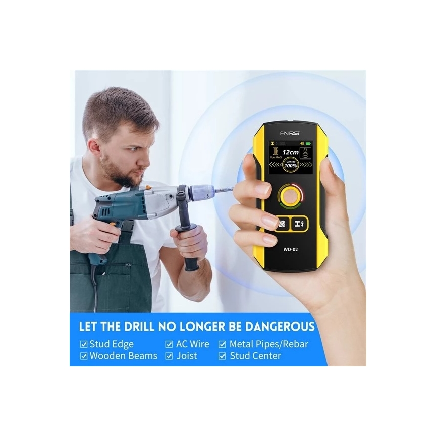 Detector de metale, tensiune și inhomogenități, 300 mAh, 5V