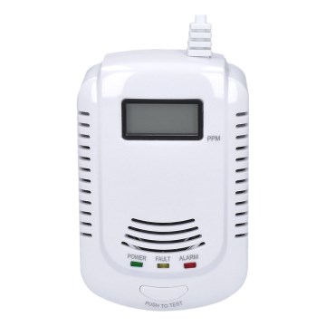 Detector de monoxid de carbon și gaz inflamabil 230V