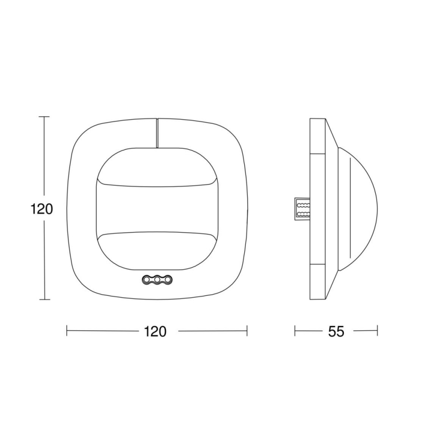 Detector de prezență Dual HF DALI-2 alb Steinel 057459