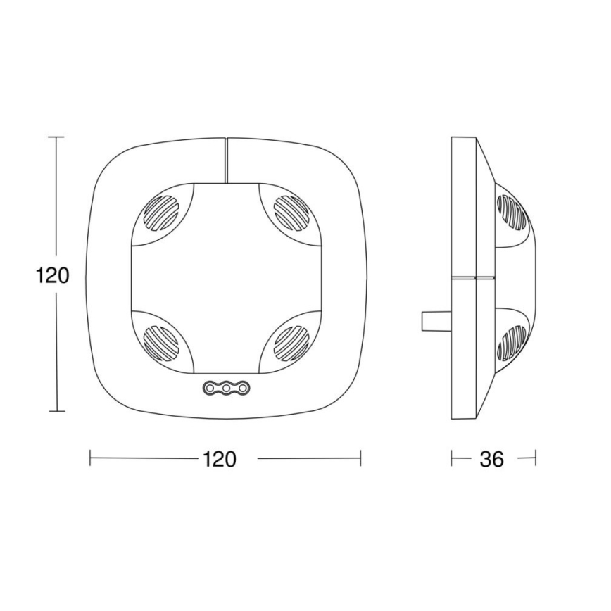 Detector de prezență DualTech KNX alb Steinel 059521