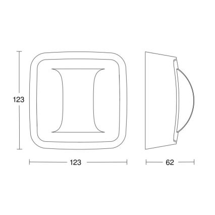 Detector de prezență Hallway DALI-2 alb Steinel 064549