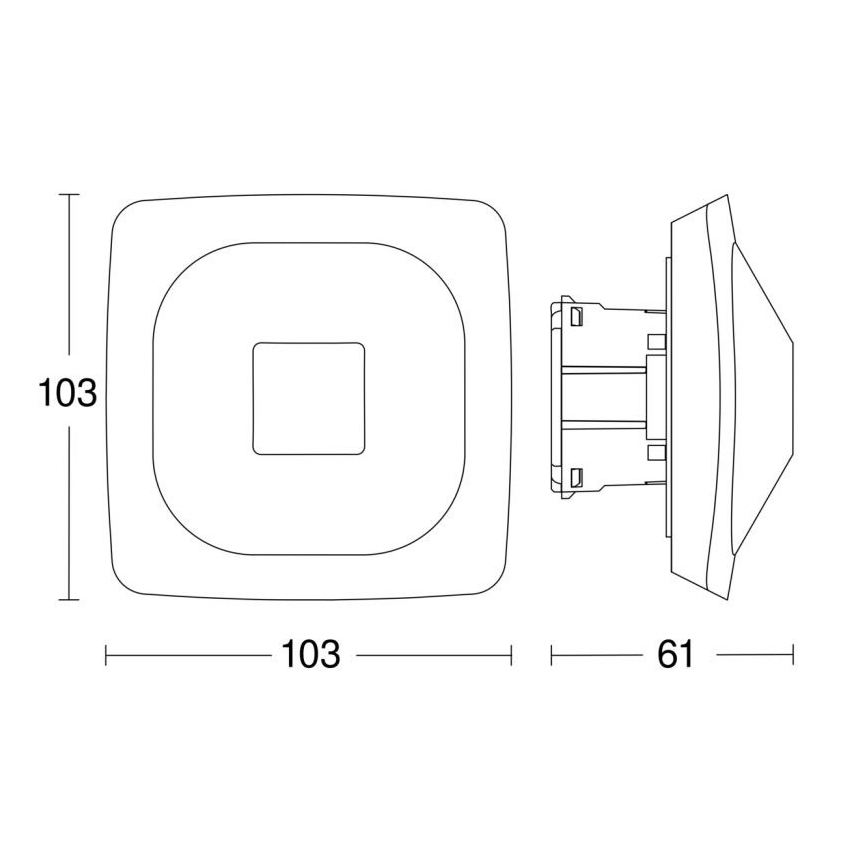Detector de prezență HF 360-2 DALI-2 APC alb Steinel 064266