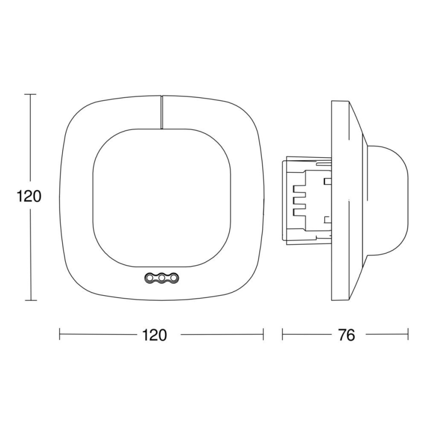 Detector de prezență Steinel 002749 IR Quattro 8m DALI-2 APC alb