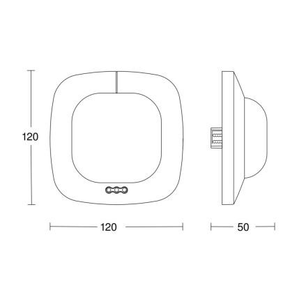 Detector de prezență Steinel 002756 IR Quattro HD 24m DALI-2 APC alb