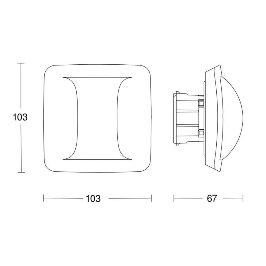 Detector de prezență Steinel 058029 Hallway DALI-2 APC alb
