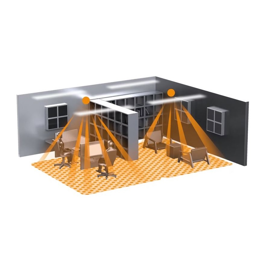 Detector de prezență Steinel 058517 IR Quattro SLIM XS 4m V3 KNX alb