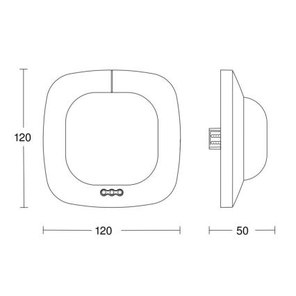 Detector de prezență Steinel 079376 IR Quattro HD 24m DALI-2 APC alb