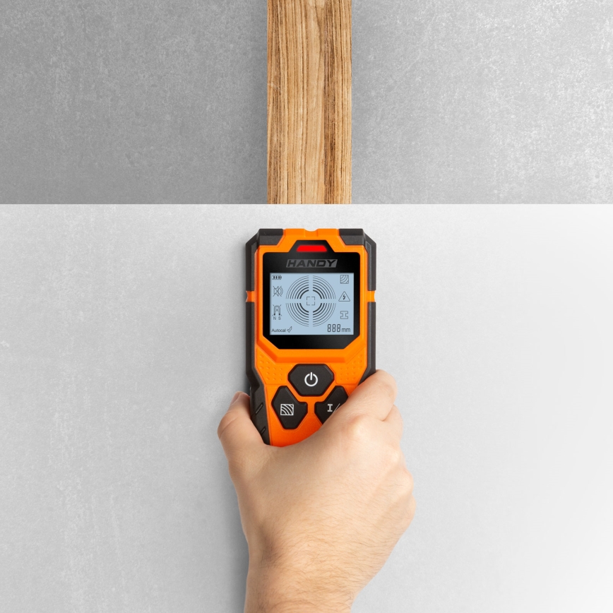 Detector digital multifuncțional 9V 1x6LR61 IP54 portocaliu