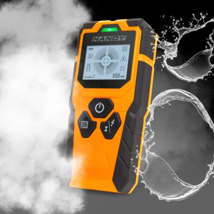 Detector digital multifuncțional 9V 1x6LR61 IP54 portocaliu