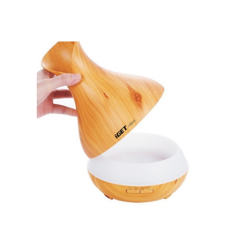 Difuzor de aromă LED RGBW și umidificator de aer LED/230V 500 ml Wi-Fi + telecomandă