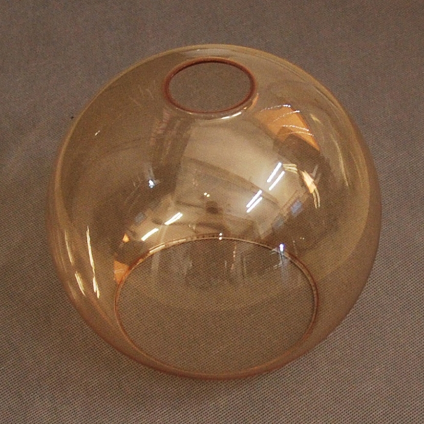 Difuzor din sticlă de schimb pentru aplică de perete și candelabru CUBUS E27, Ø 18 cm, bej fumuriu
