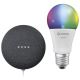 Difuzor inteligent Google Nest Mini + bec LED SMART+ E27/9W/230V Ledvance