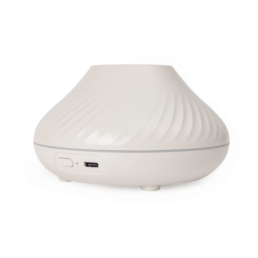 Difuzor LED RGB de arome cu funcție de imitare a flăcărilor LED/6,5W/5V 130ml alb