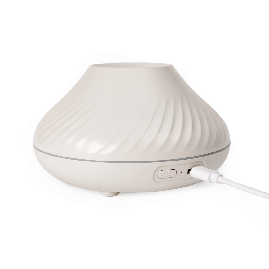 Difuzor LED RGB de arome cu funcție de imitare a flăcărilor LED/6,5W/5V 130ml alb