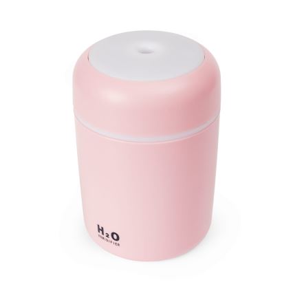 Difuzor LED RGB de arome și umidificator de aer cu ultrasunete LED/2W 300ml roz