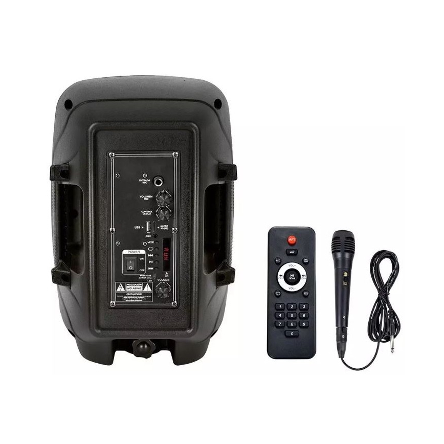 Difuzor portabil cu microfon Bluetooth 15W/3,7V LED RGB + telecomandă