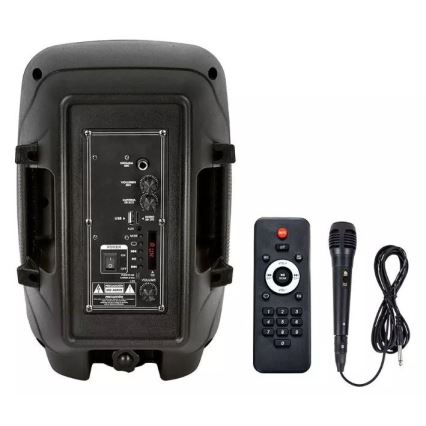 Difuzor portabil cu microfon Bluetooth 35W/3,7V LED RGB + telecomandă