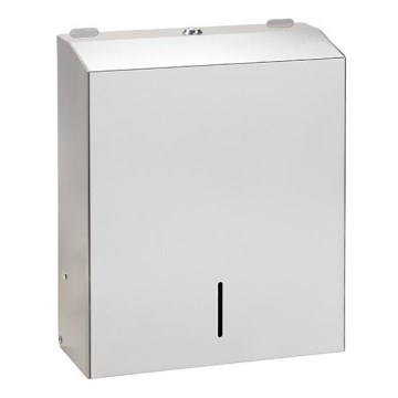Dispenser pentru prosoape 28 x 35 cm, din inox, argintiu