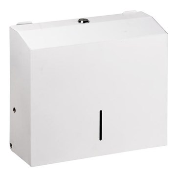 Dispenser pentru prosoape 28x24,5 cm inox/alb