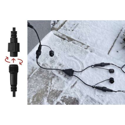 Distribuitor pentru ghirlande luminoase de Crăciun IP44 0,4 m
