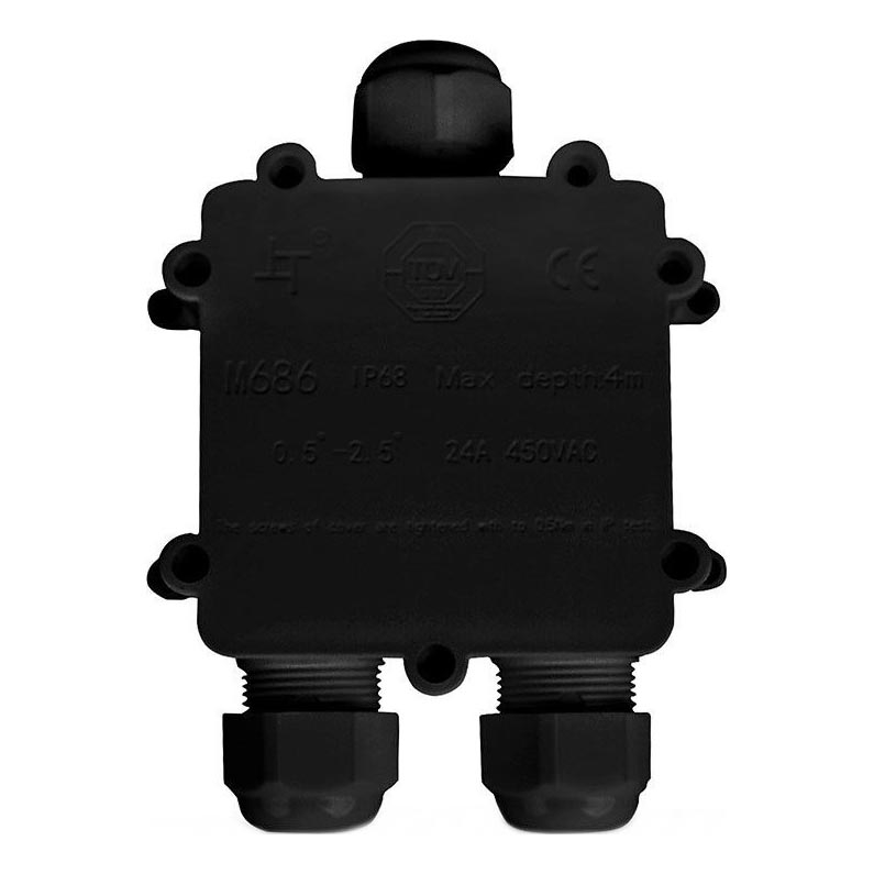 Doză de legături impermeabilă IP68 negru