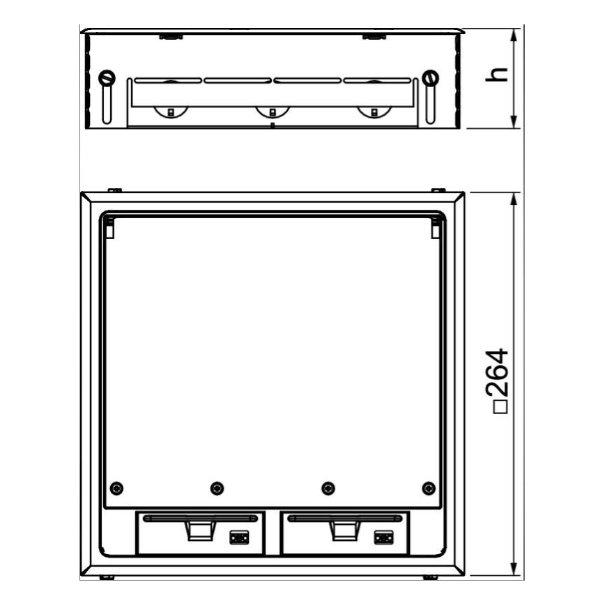 Doză de pardoseală GES9 7011 MT OBO 7427479