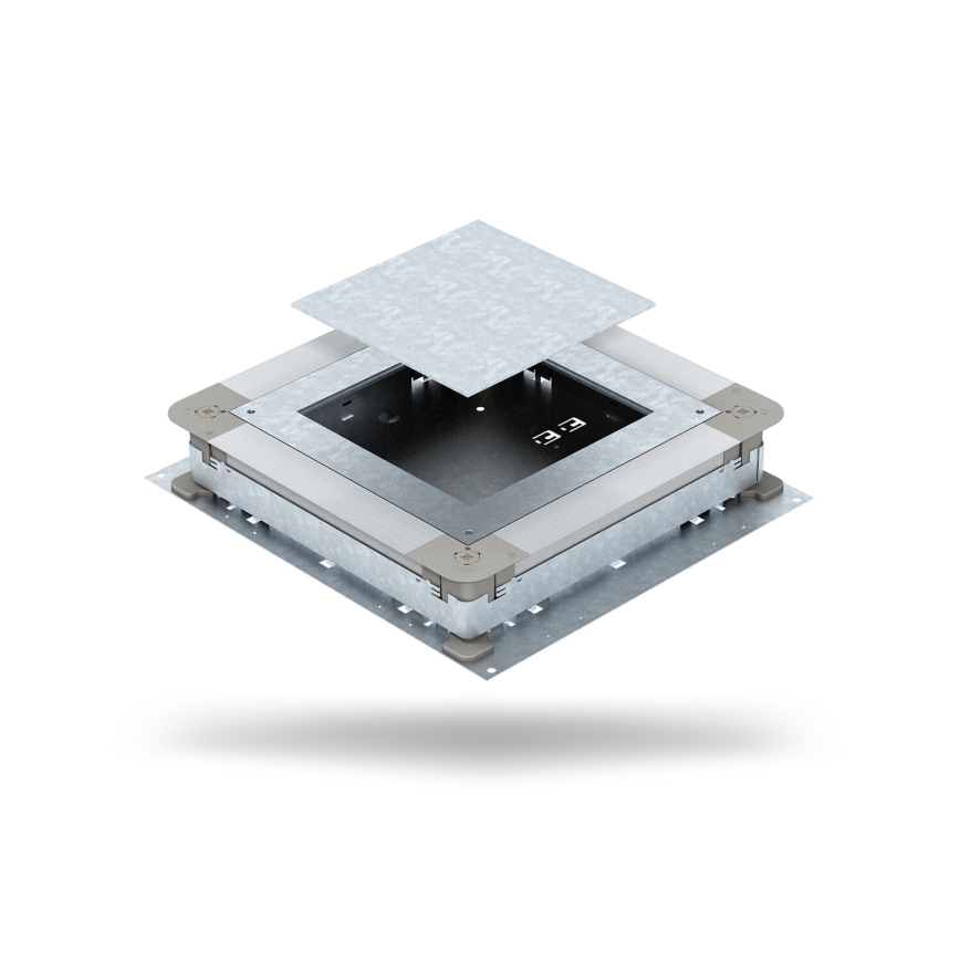 Doză de pardoseală pentru beton BETTERMANN 12 module (6 dispozitive 45x45)