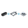 Doză de pardoseală pentru beton BETTERMANN 18 module (9 dispozitive 45x45)