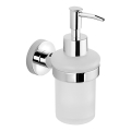 Dozator de perete pentru săpun SAMBA 150 mm sticlă alburie/crom lucios