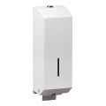 Dozator de săpun 10x32 cm, inox/alb