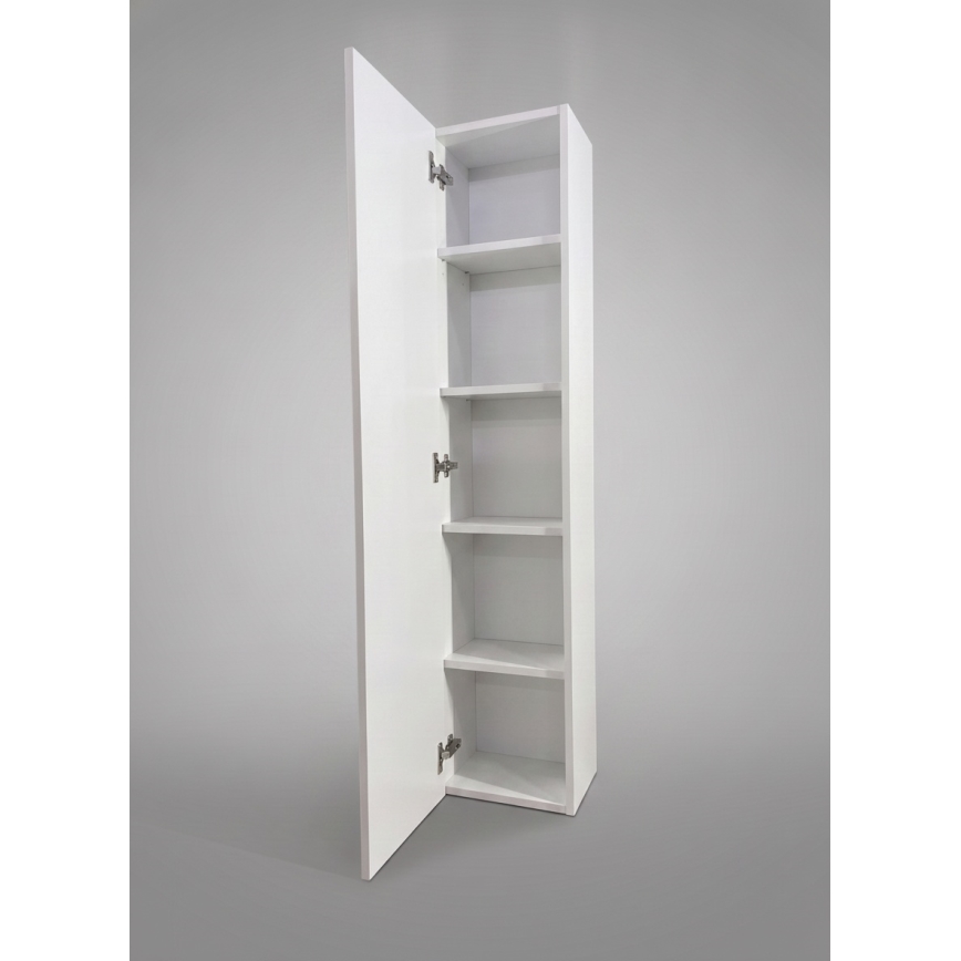 Dřevojas - Dulap suspendat pentru baie ZYLO 35x155 cm, alb