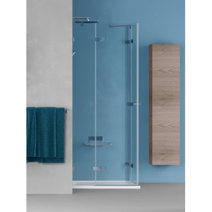 Dřevojas - Dulap suspendat pentru baie ZYLO 35x155 cm stejar închis