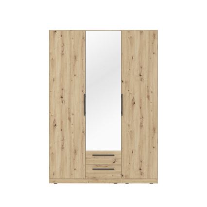 Dulap cu oglindă MARO 150x213 cm, stejar artisan