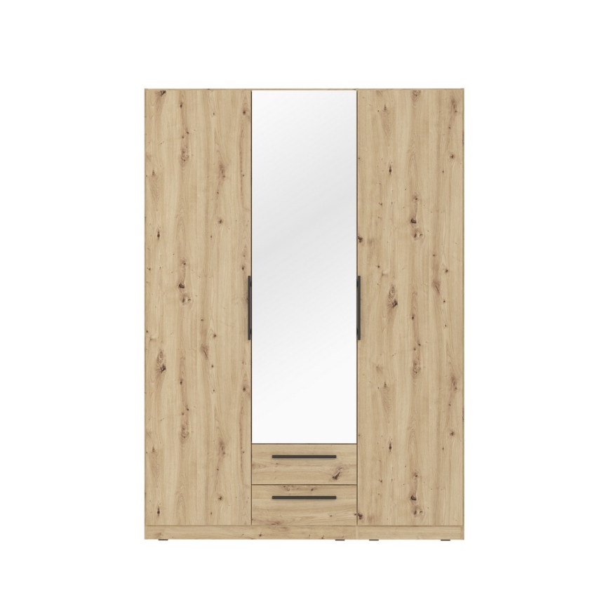 Dulap cu oglindă MARO 150x213 cm, stejar artisan