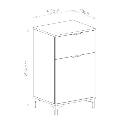 Dulap cu sertar LORA stejar artizan