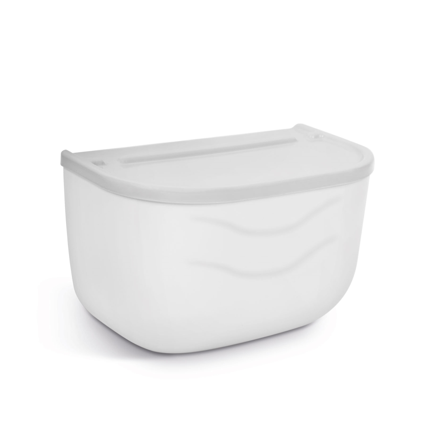 Dulap cu suport pentru hârtie igienică 21x13,5 cm alb/gri