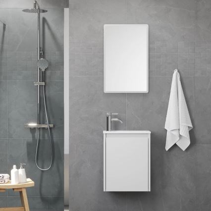 Dulap de baie cu lavoar COMO 40 cm, alb mat
