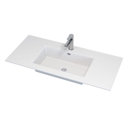 Dulap de baie cu lavoar HELSINKI 100 cm, negru