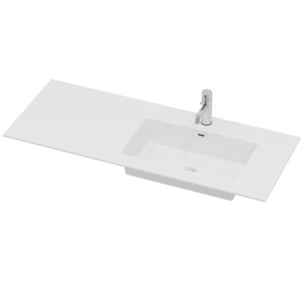 Dulap de baie cu lavoar HELSINKI 115 cm, pe partea dreaptă, negru