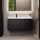 Dulap de baie cu lavoar HELSINKI 115 cm, stânga, negru