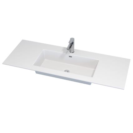 Dulap de baie cu lavoar HELSINKI 120 cm, alb